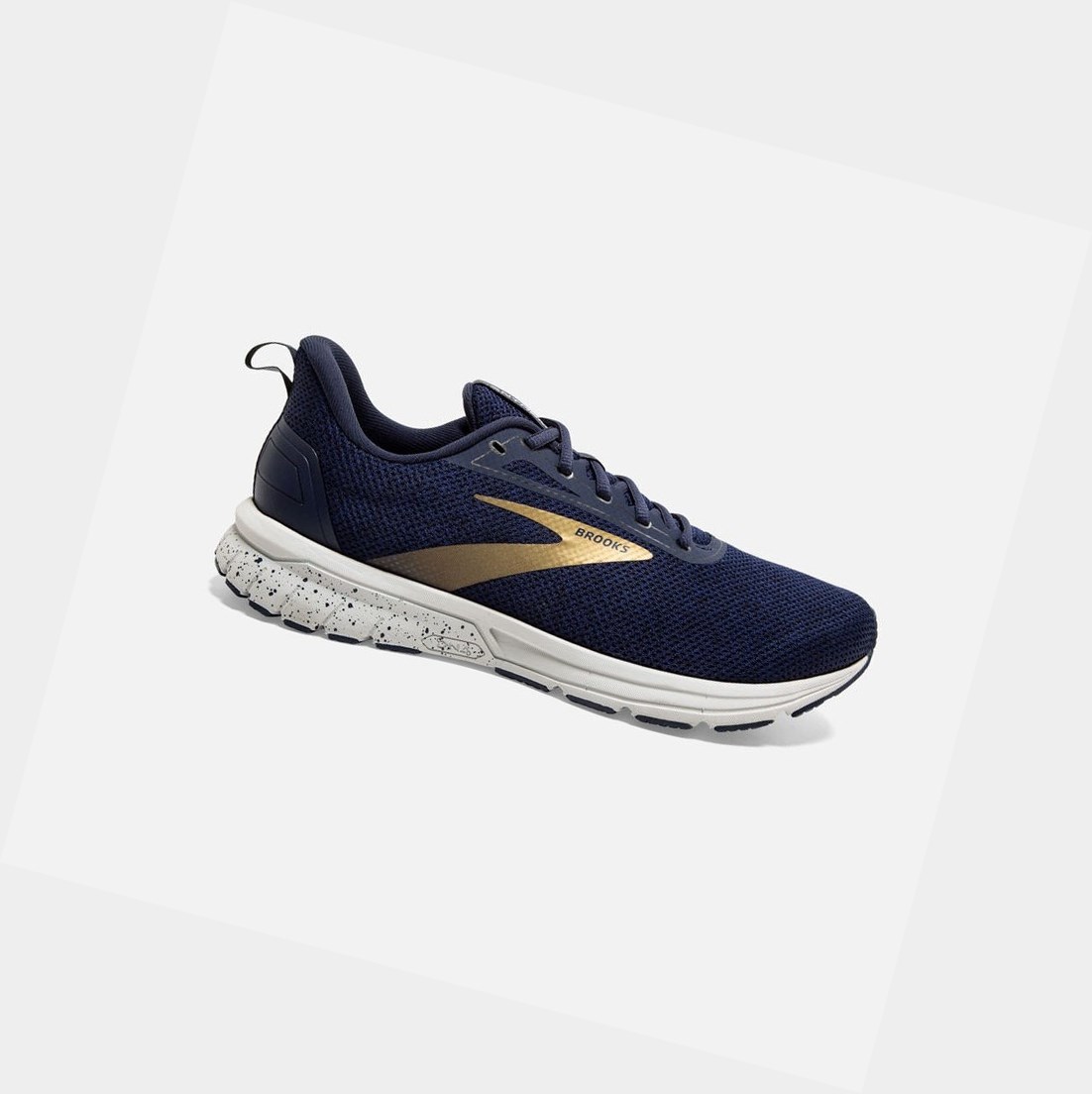 Chaussures Running Route Brooks Anthem 3 Bleu Marine Grise Doré Homme | ANV-22508496