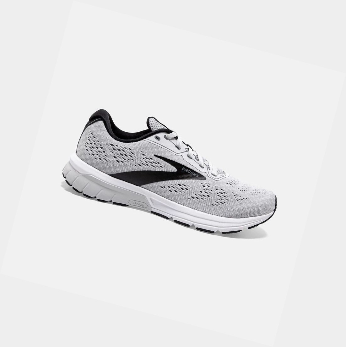 Chaussures Running Route Brooks Anthem 4 Grise Noir Blanche Homme | WRO-49510201