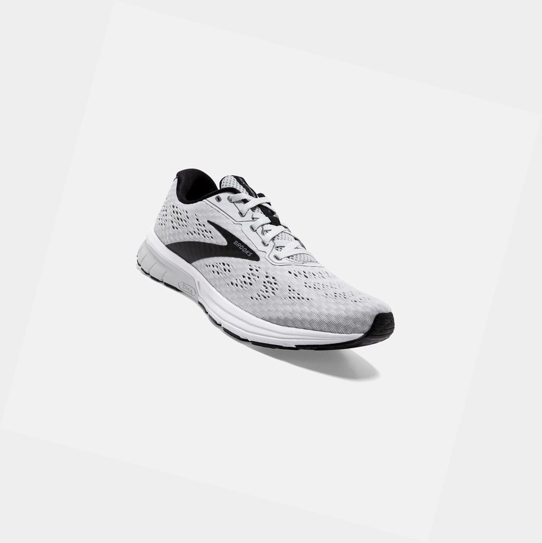 Chaussures Running Route Brooks Anthem 4 Grise Noir Blanche Homme | WRO-49510201