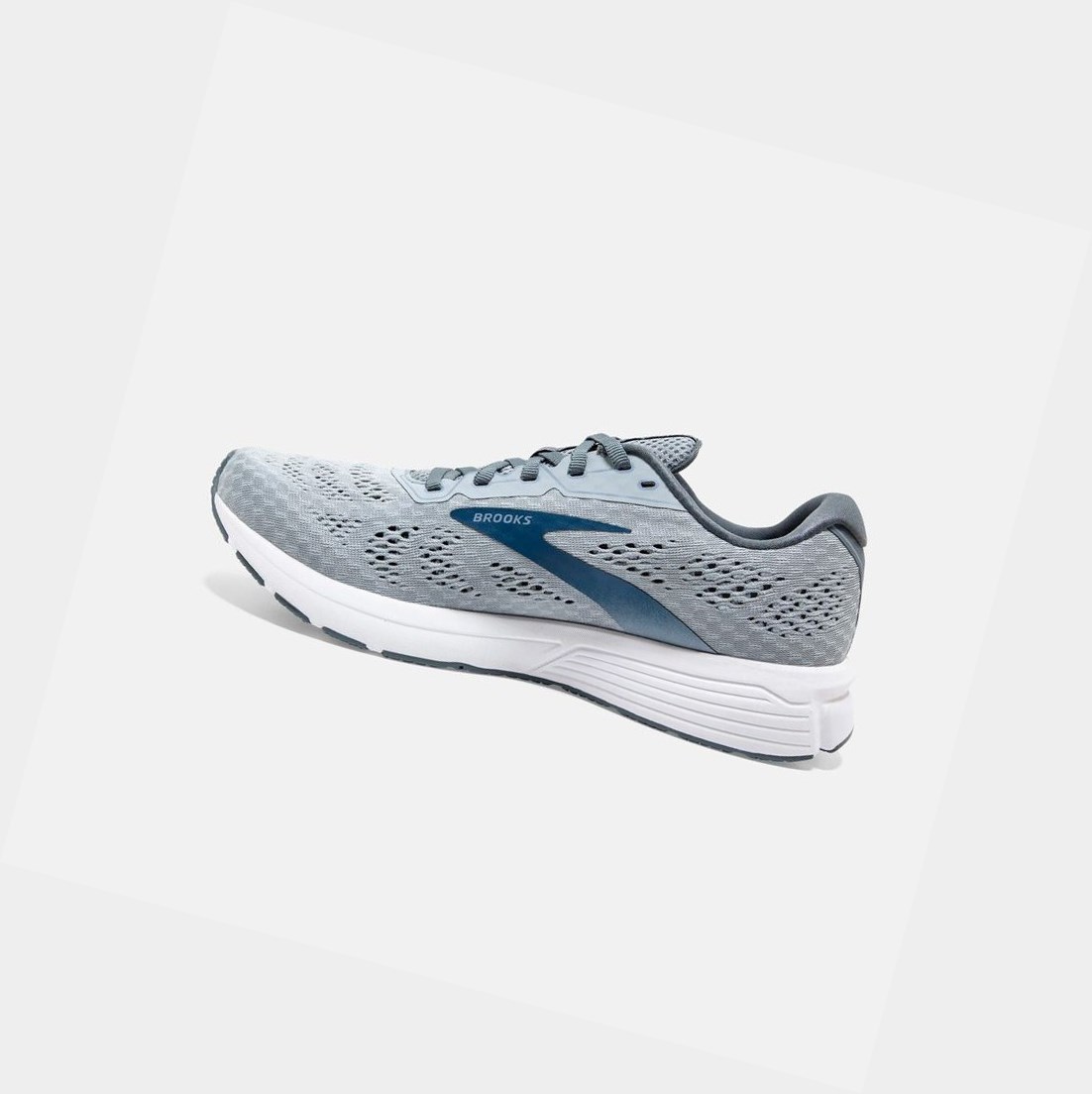 Chaussures Running Route Brooks Anthem 4 Grise Bleu Foncé Homme | COK-95364858