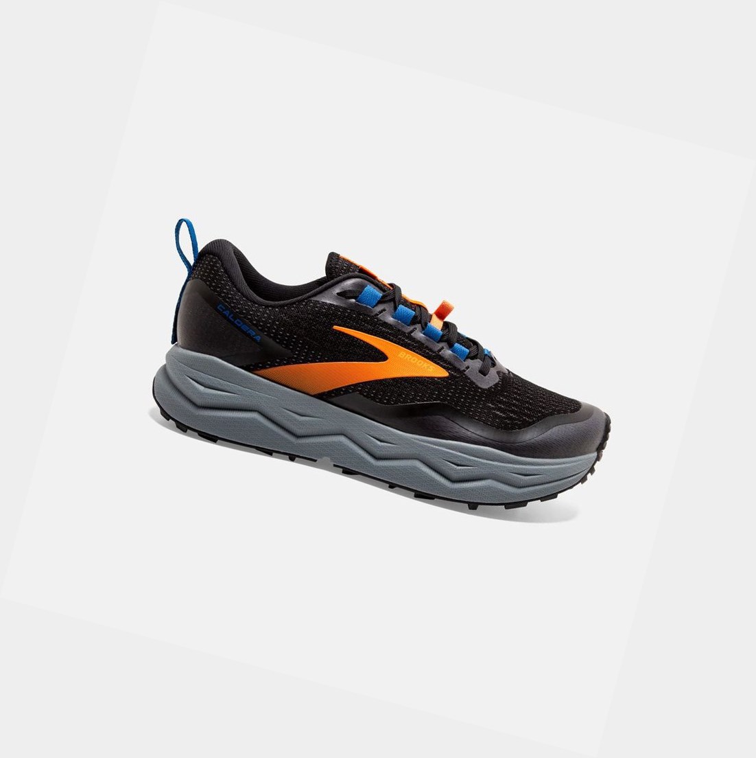 Chaussures Trail Brooks Caldera 5 Noir Orange Bleu Homme | KAG-81034292