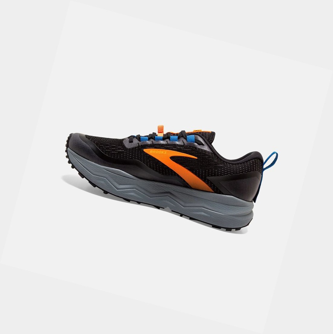 Chaussures Trail Brooks Caldera 5 Noir Orange Bleu Homme | KAG-81034292