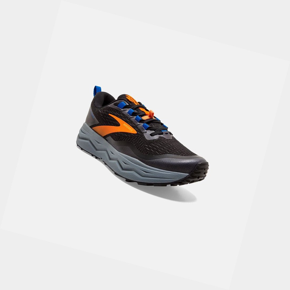 Chaussures Trail Brooks Caldera 5 Noir Orange Bleu Homme | KAG-81034292