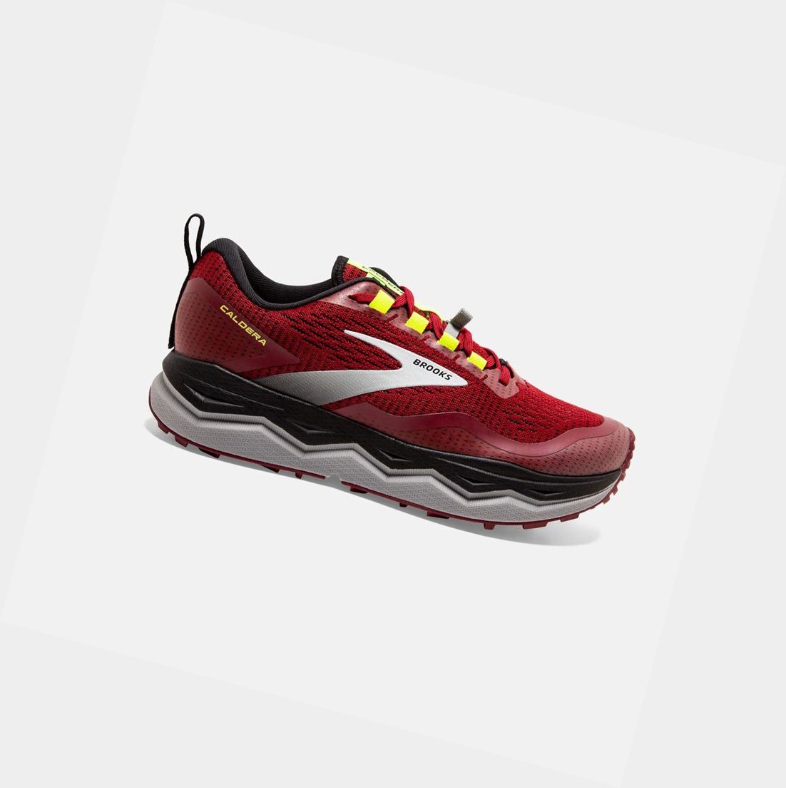 Chaussures Trail Brooks Caldera 5 Rouge Noir Homme | LGK-55827991