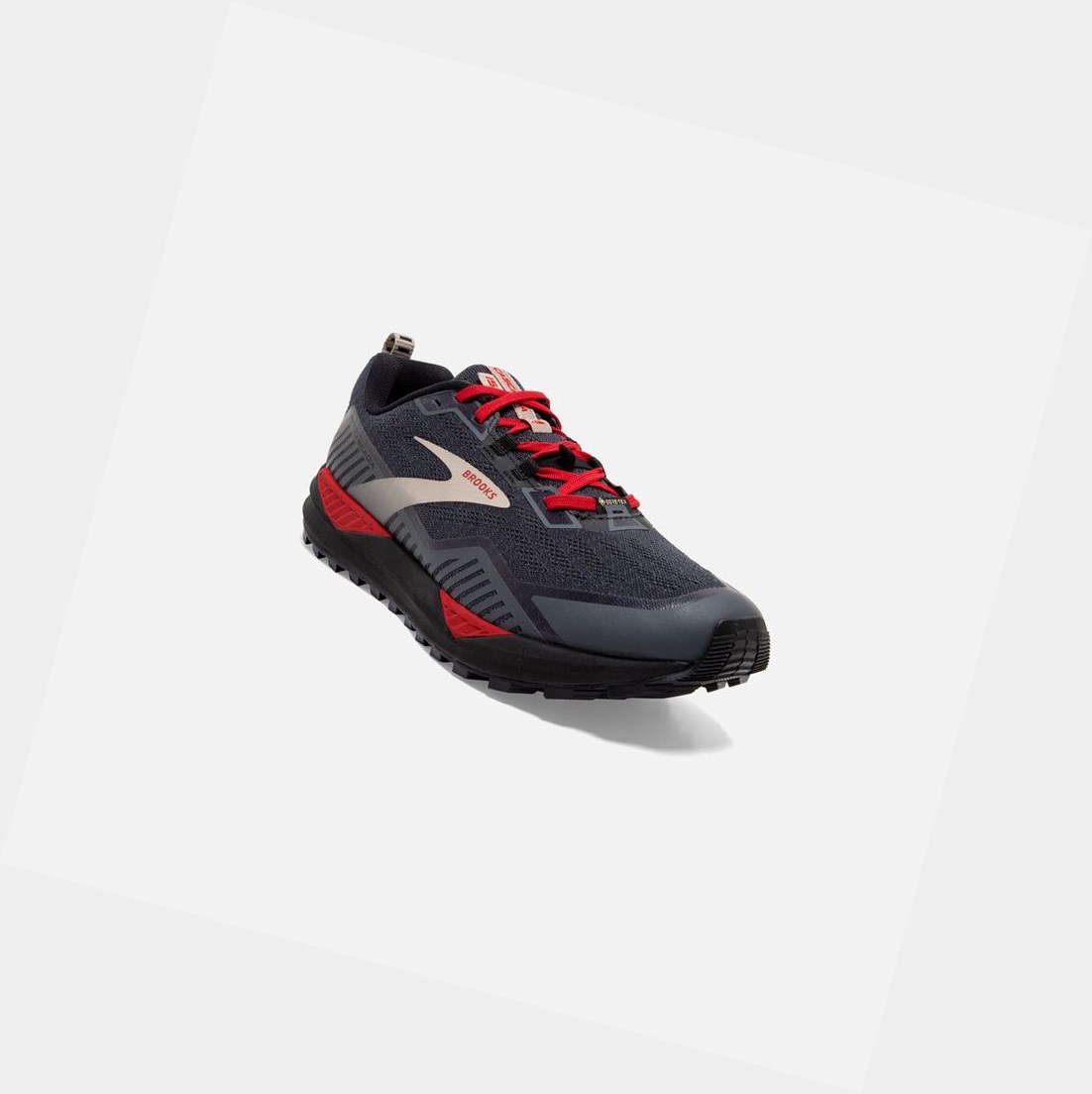 Chaussures Trail Brooks Cascadia 15 GTX Noir Rouge Homme | MBZ-16522238