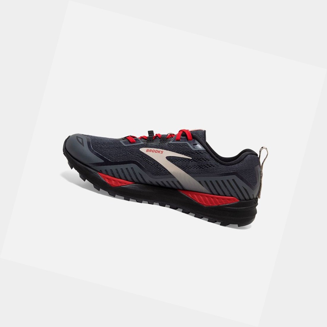 Chaussures Trail Brooks Cascadia 15 GTX Noir Rouge Homme | MBZ-16522238