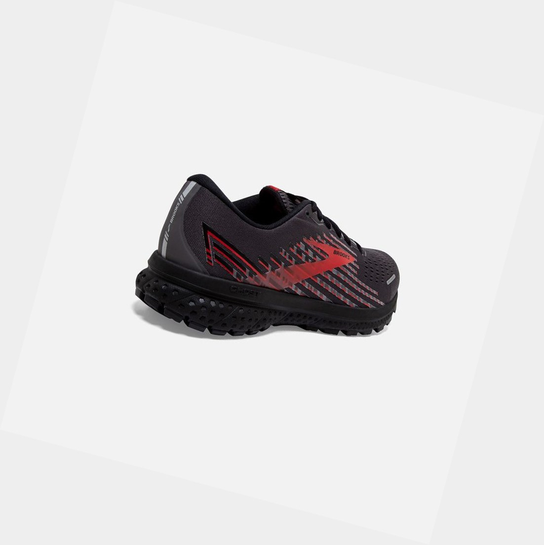 Chaussures Running Route Brooks Ghost 13 GTX Noir Rouge Homme | BUF-38858338