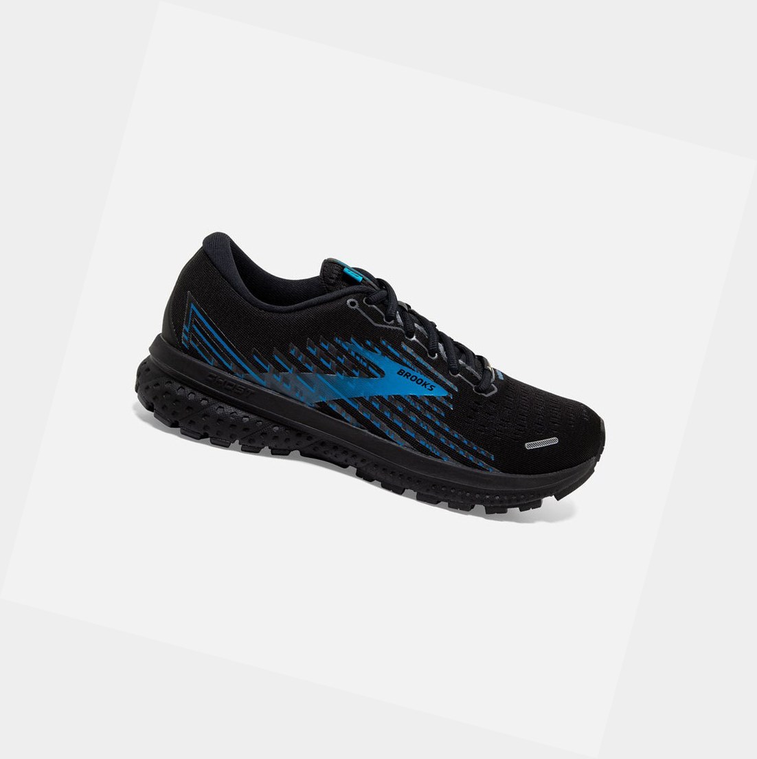 Chaussures Running Route Brooks Ghost 13 GTX Noir Grise Bleu Homme | BUA-38926426