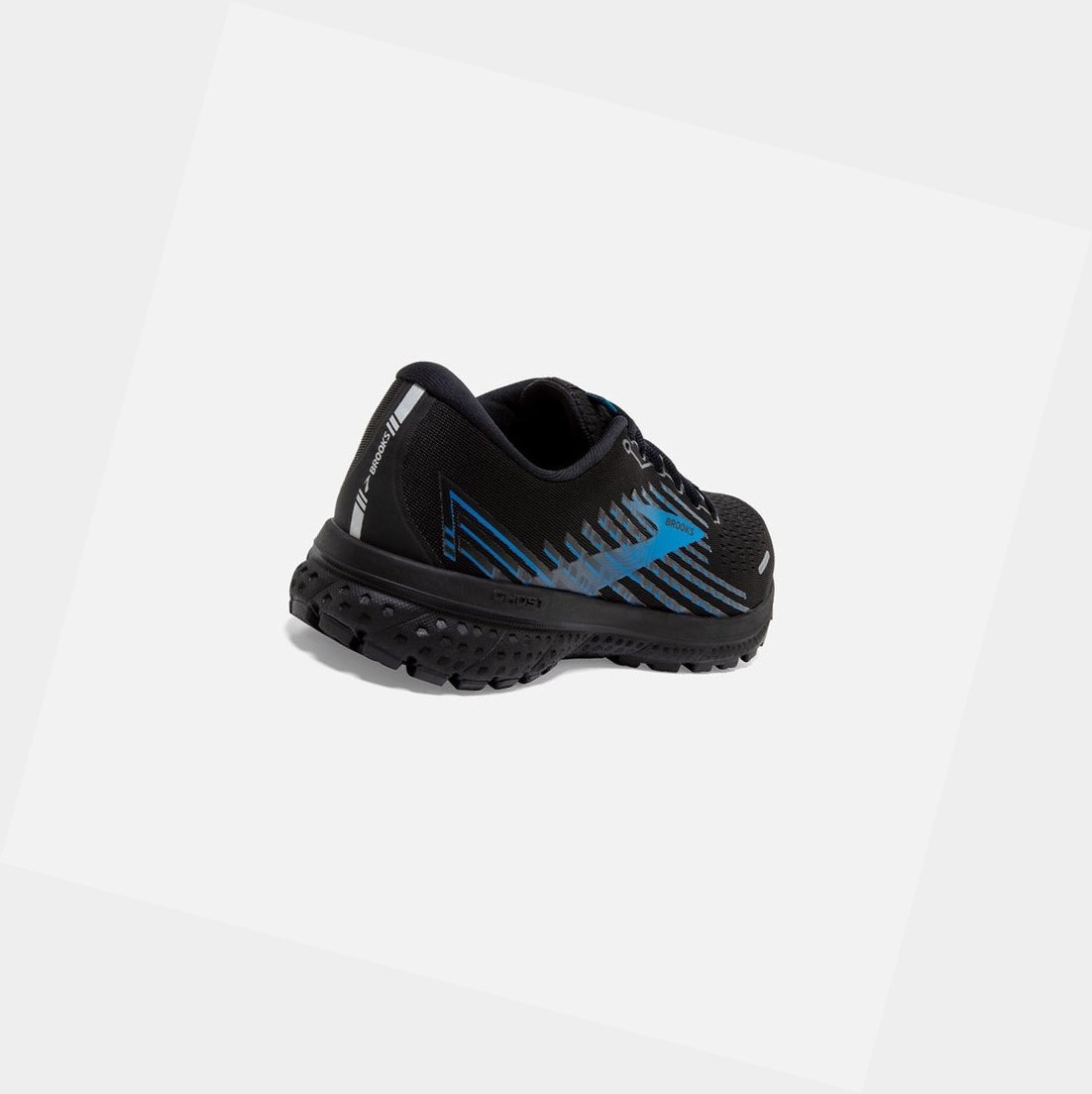 Chaussures Running Route Brooks Ghost 13 GTX Noir Grise Bleu Homme | BUA-38926426