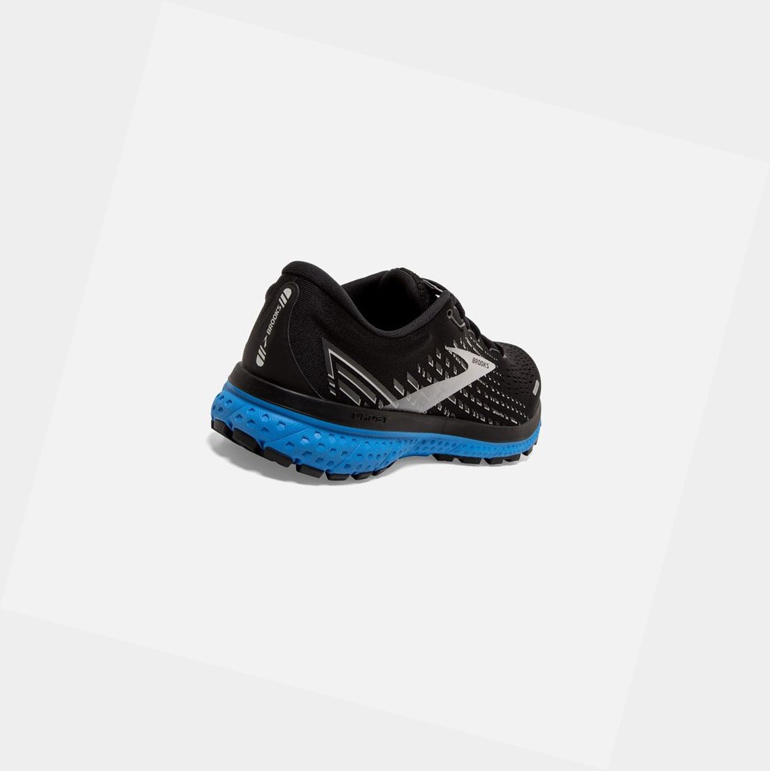 Chaussures Running Route Brooks Ghost 13 Noir Grise Bleu Homme | KZK-46225829