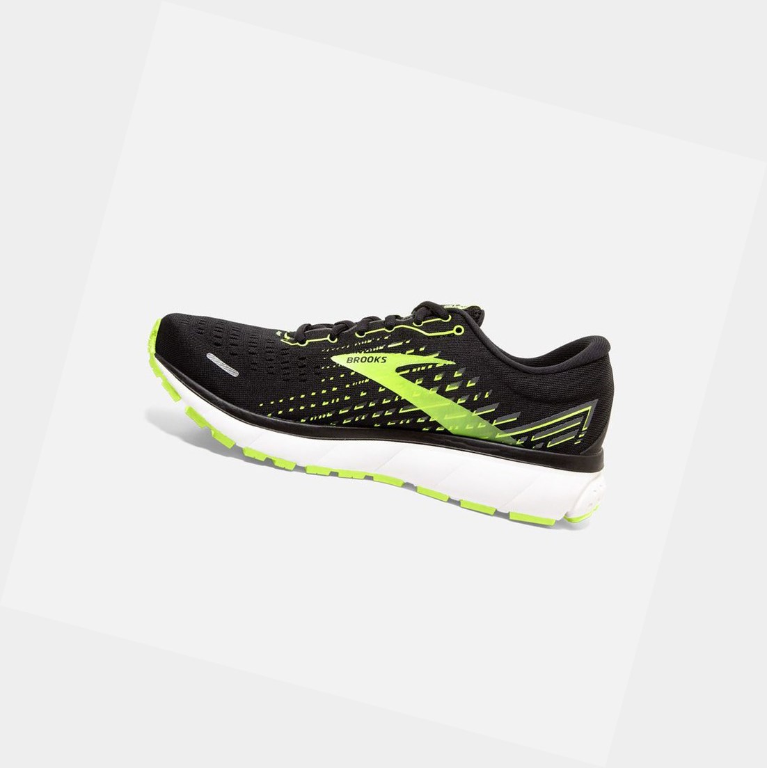 Chaussures Running Route Brooks Ghost 13 Noir Blanche Homme | QQL-31619914