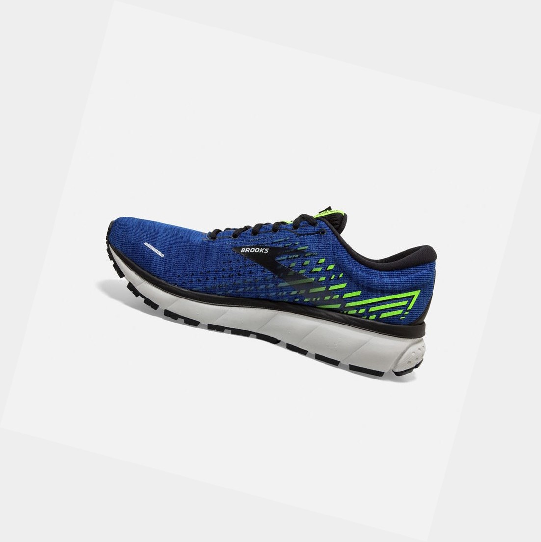 Chaussures Running Route Brooks Ghost 13 Bleu Noir Vert Homme | HYK-30858027