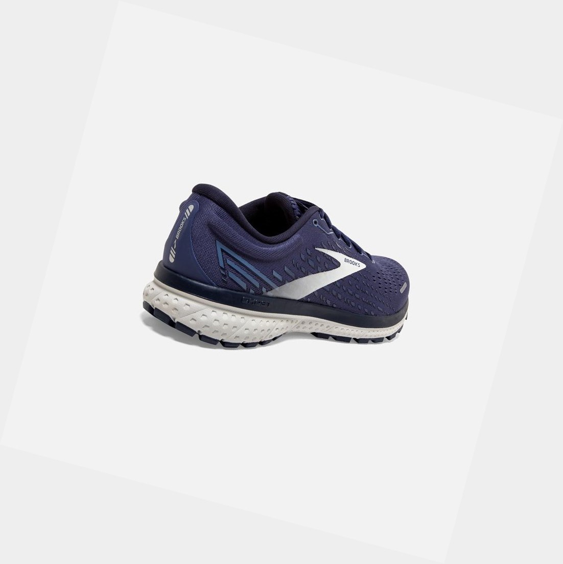 Chaussures Running Route Brooks Ghost 13 Noir Grise Bleu Marine Homme | TEY-21335606