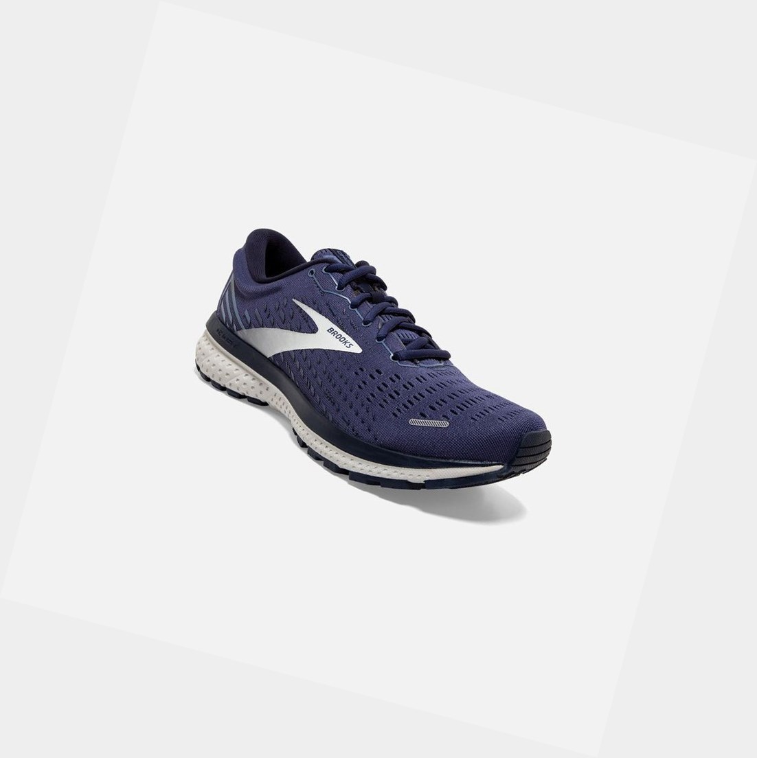 Chaussures Running Route Brooks Ghost 13 Noir Grise Bleu Marine Homme | TEY-21335606