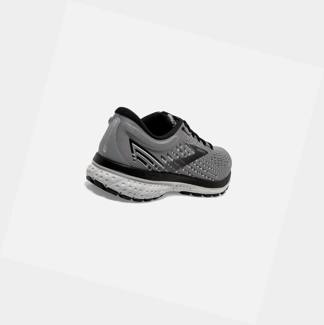 Chaussures Running Route Brooks Ghost 13 Grise Noir Homme | YNC-99590007