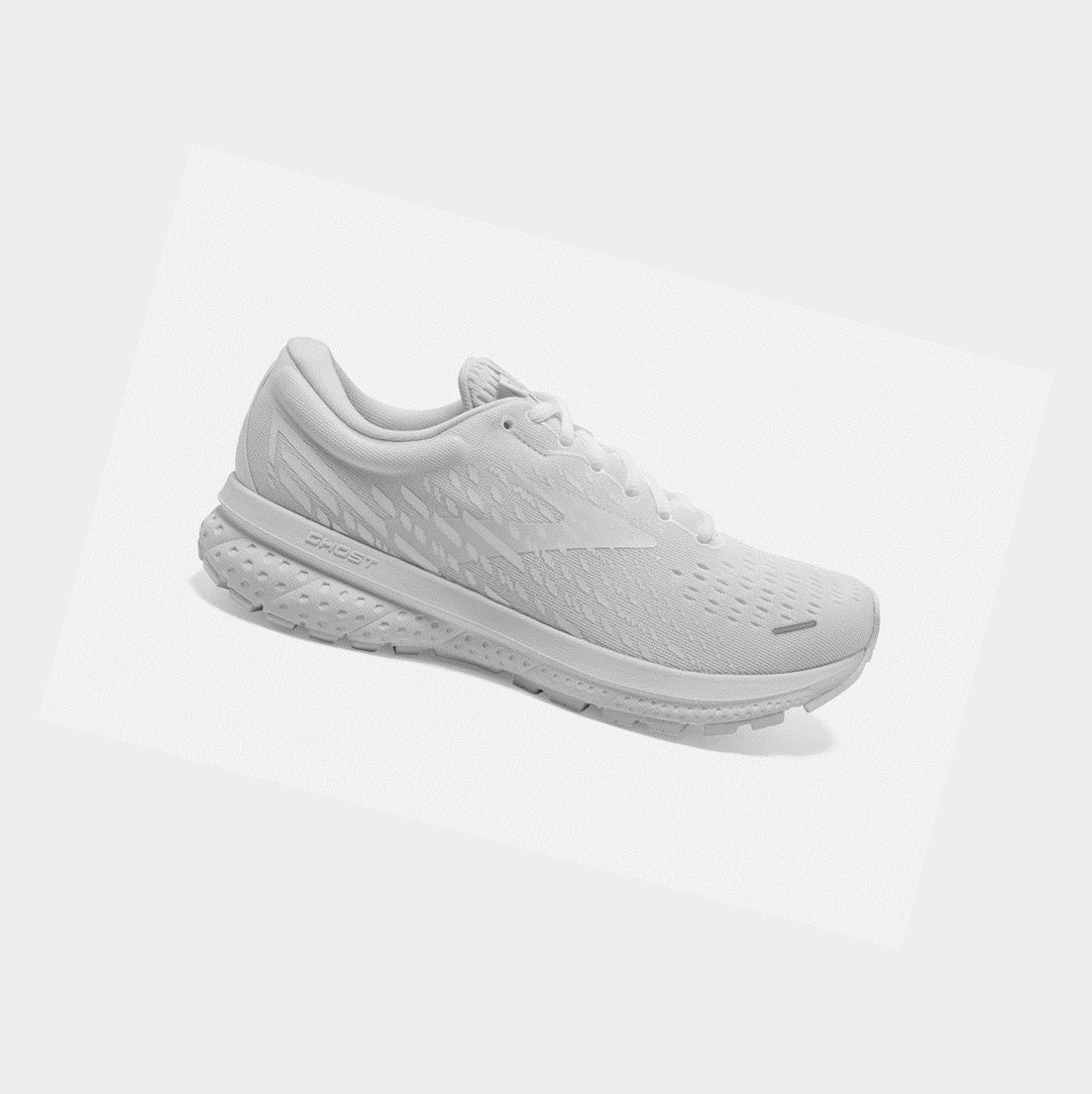 Chaussures Running Route Brooks Ghost 13 Blanche Blanche Homme | DTN-41146200