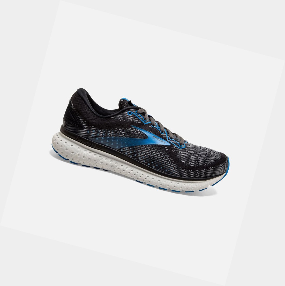 Chaussures Running Route Brooks Glycerin 18 Noir Bleu Homme | ZAF-84745922