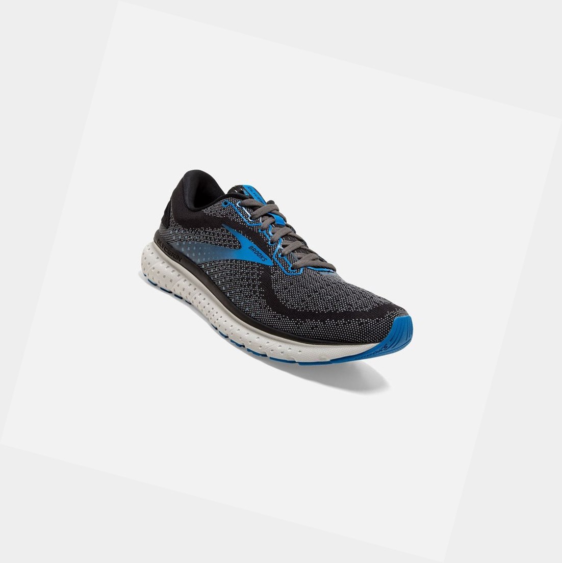 Chaussures Running Route Brooks Glycerin 18 Noir Bleu Homme | ZAF-84745922