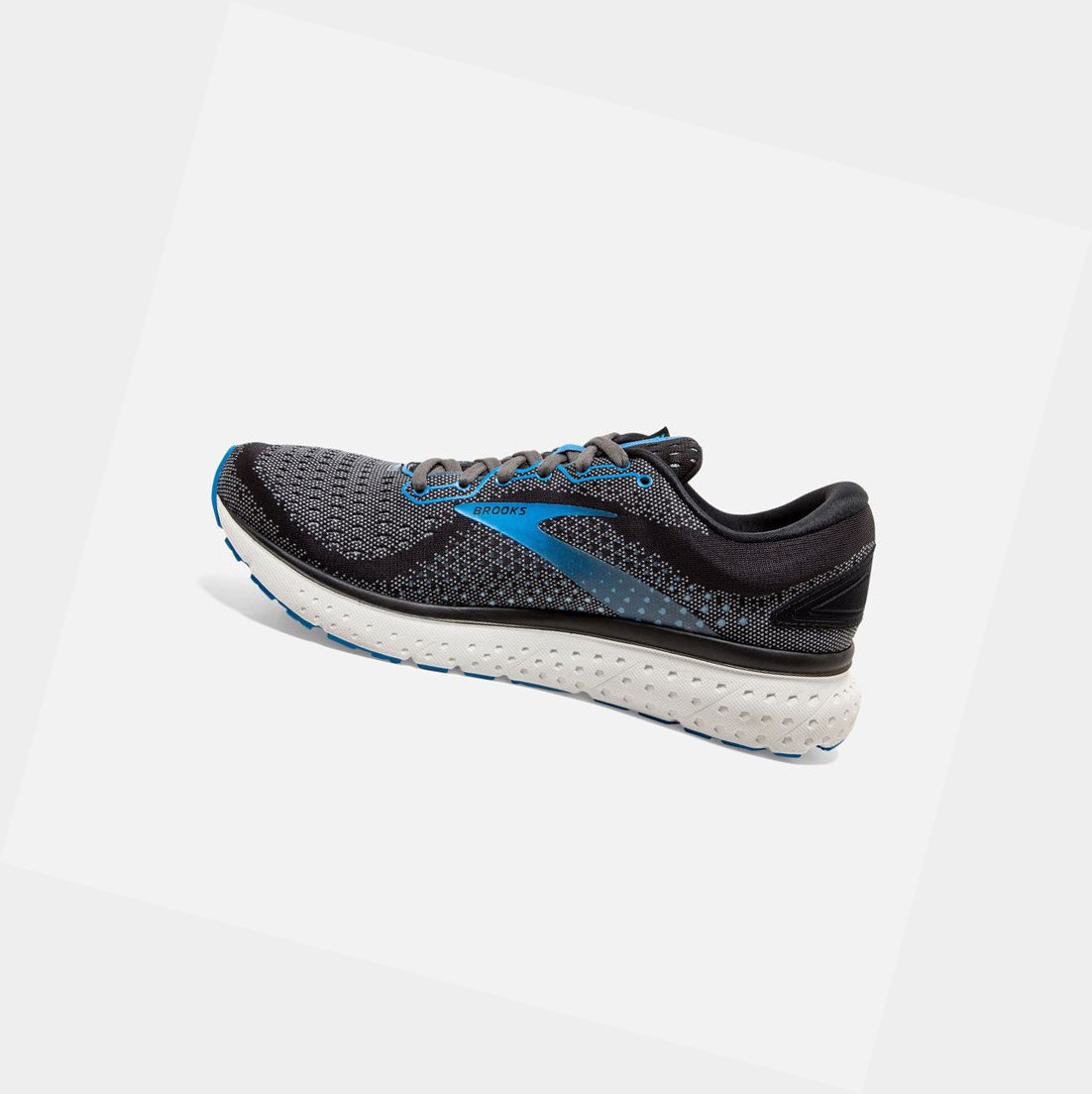 Chaussures Running Route Brooks Glycerin 18 Noir Bleu Homme | ZAF-84745922