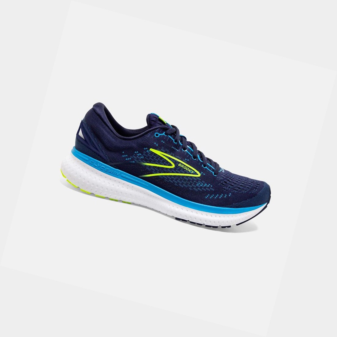 Chaussures Running Route Brooks Glycerin 19 Bleu Marine Bleu Homme | QYX-49459900