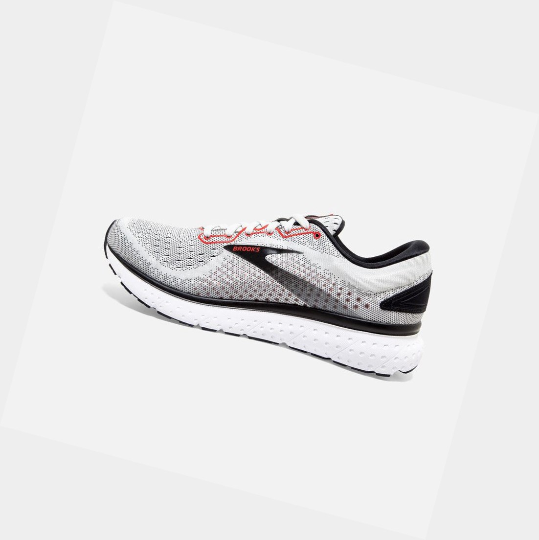 Chaussures Running Route Brooks Glycerin 18 Grise Noir Rouge Homme | AKI-57351380