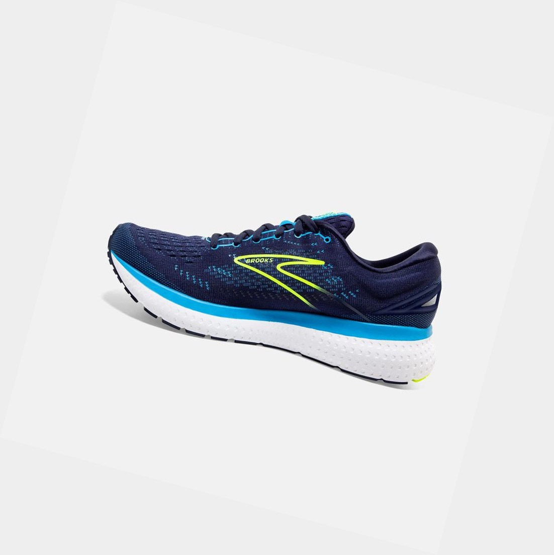 Chaussures Running Route Brooks Glycerin 19 Bleu Marine Bleu Homme | QYX-49459900