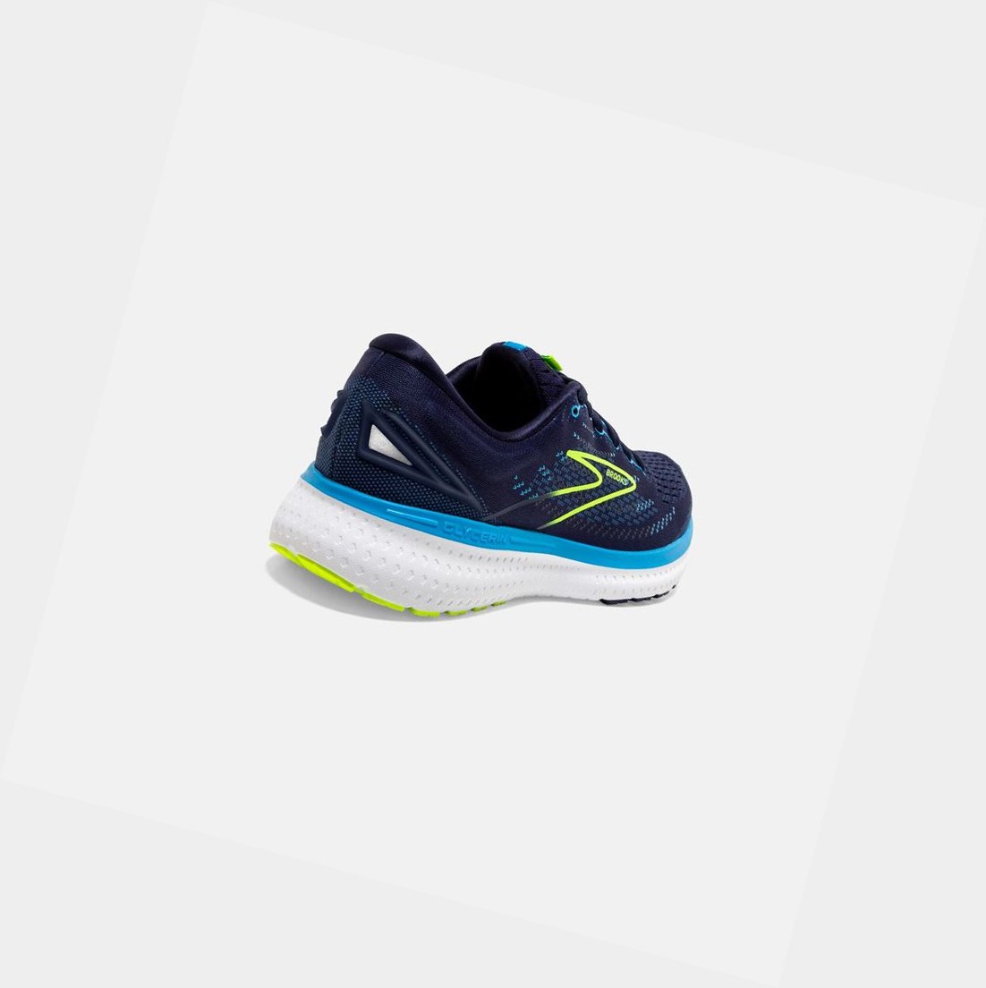 Chaussures Running Route Brooks Glycerin 19 Bleu Marine Bleu Homme | QYX-49459900