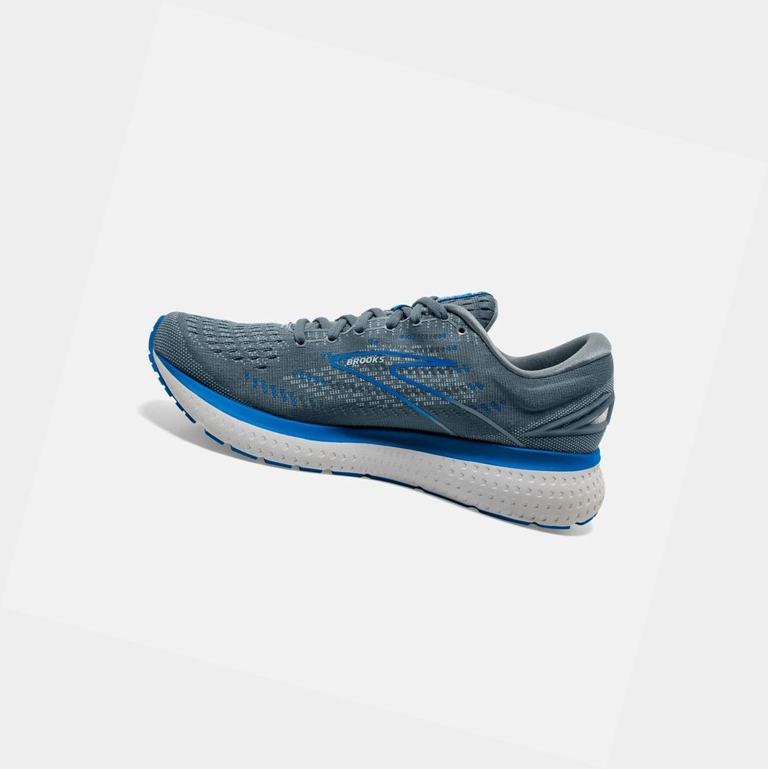 Chaussures Running Route Brooks Glycerin 19 Grise Bleu Foncé Homme | GRV-59694109