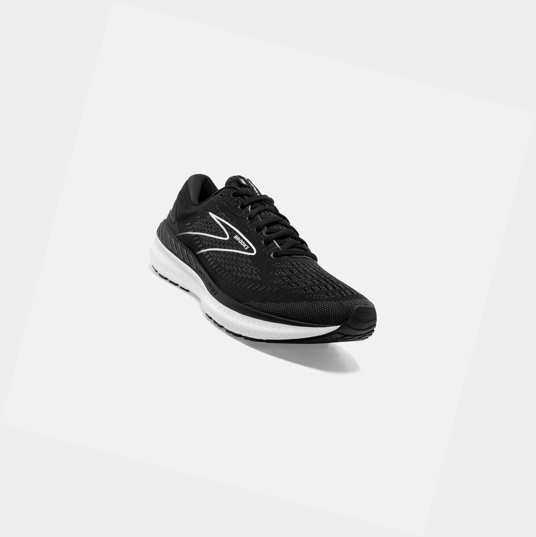 Chaussures Running Route Brooks Glycerin GTS 19 Noir Blanche Homme | ZFP-13151940