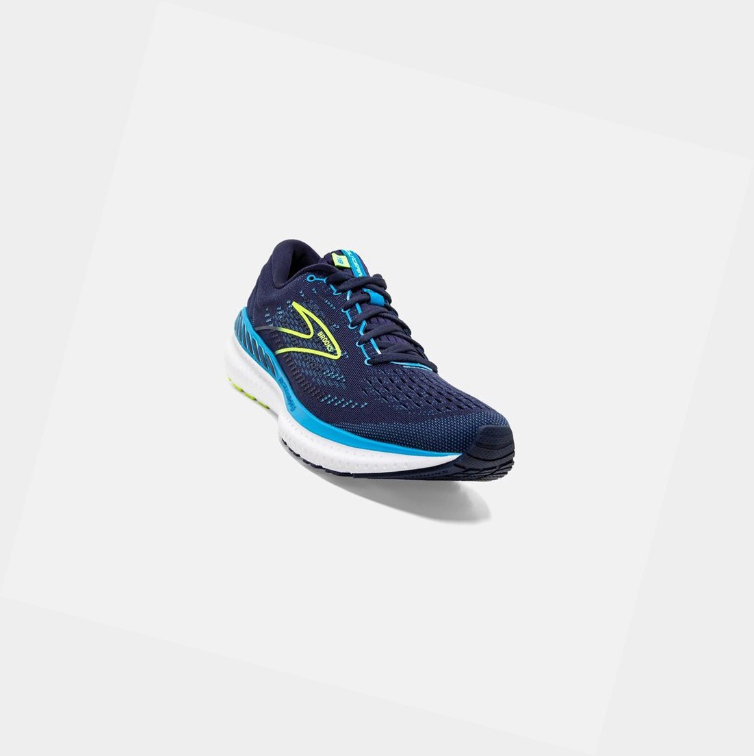 Chaussures Running Route Brooks Glycerin GTS 19 Bleu Marine Bleu Homme | NBK-87232473