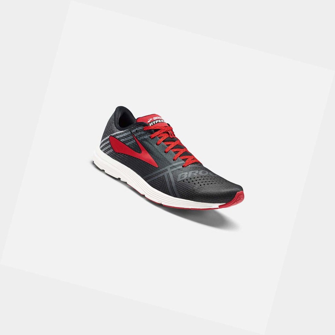 Chaussures Running Route Brooks Hyperion Noir Blanche Homme | RCC-99380440