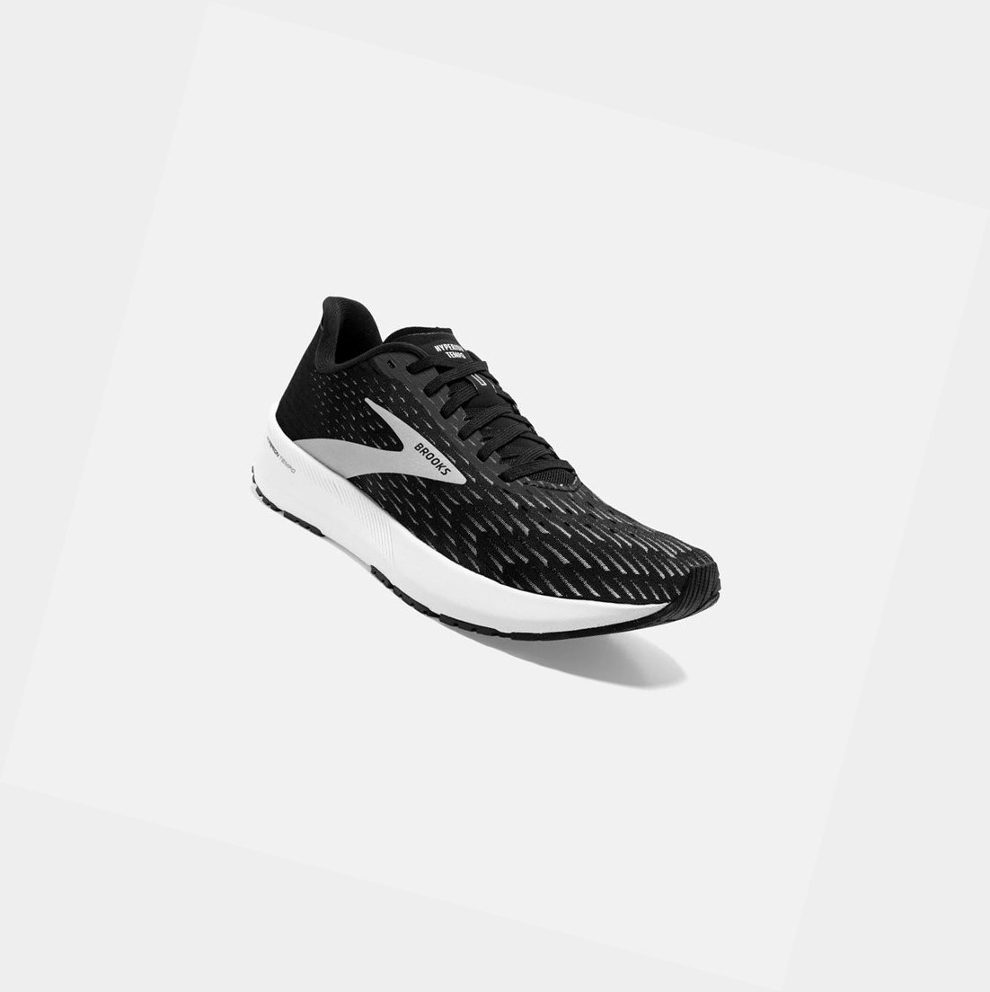 Chaussures Running Route Brooks Hyperion Tempo Noir Argent Blanche Homme | BWP-44721029