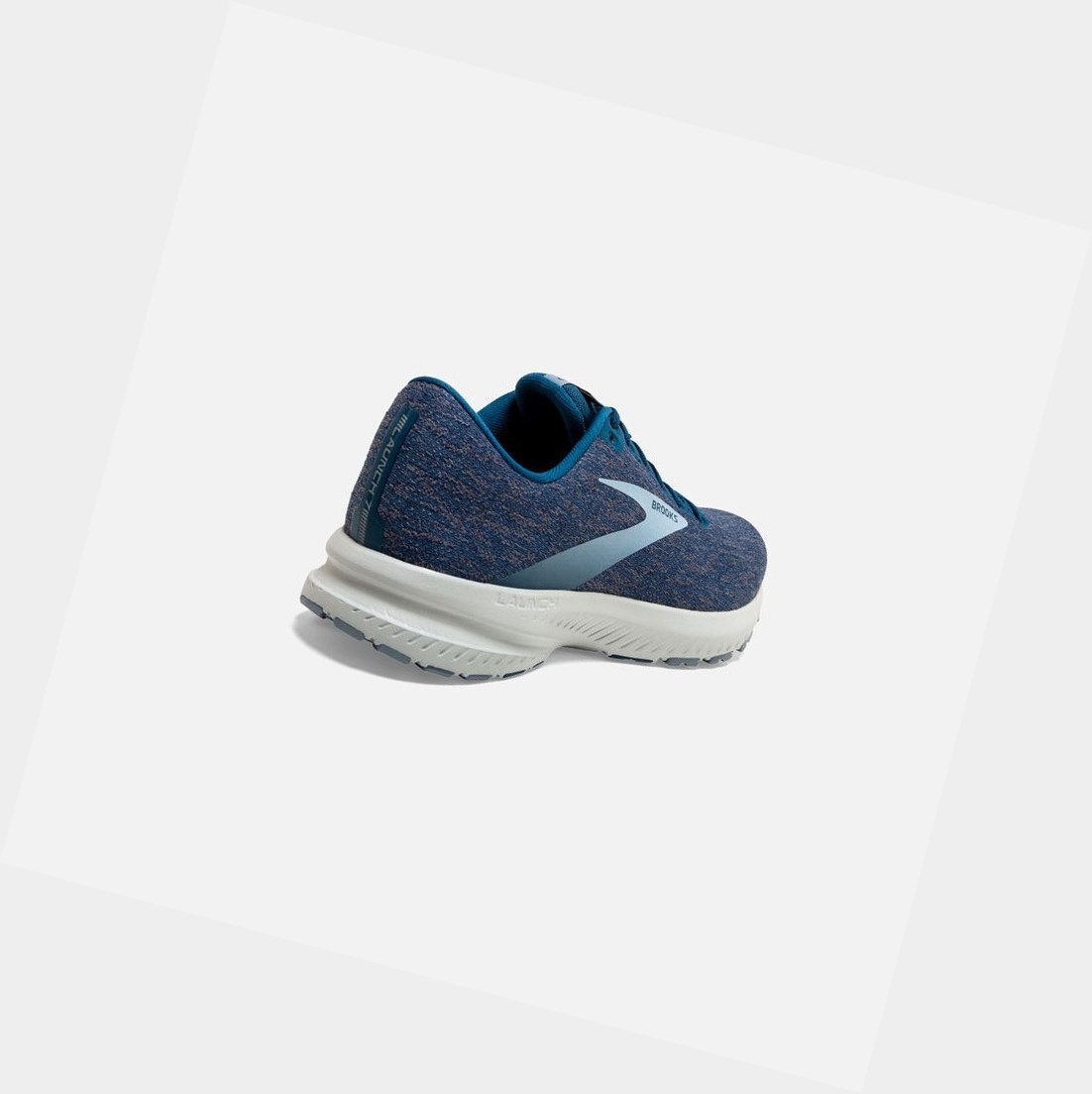 Chaussures Running Route Brooks Launch 7 Bleu Grise Homme | IWK-39436025