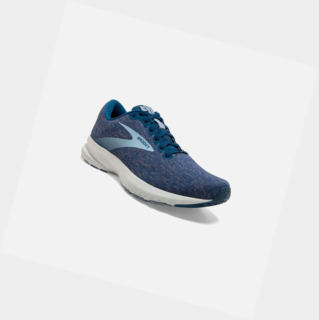 Chaussures Running Route Brooks Launch 7 Bleu Grise Homme | IWK-39436025