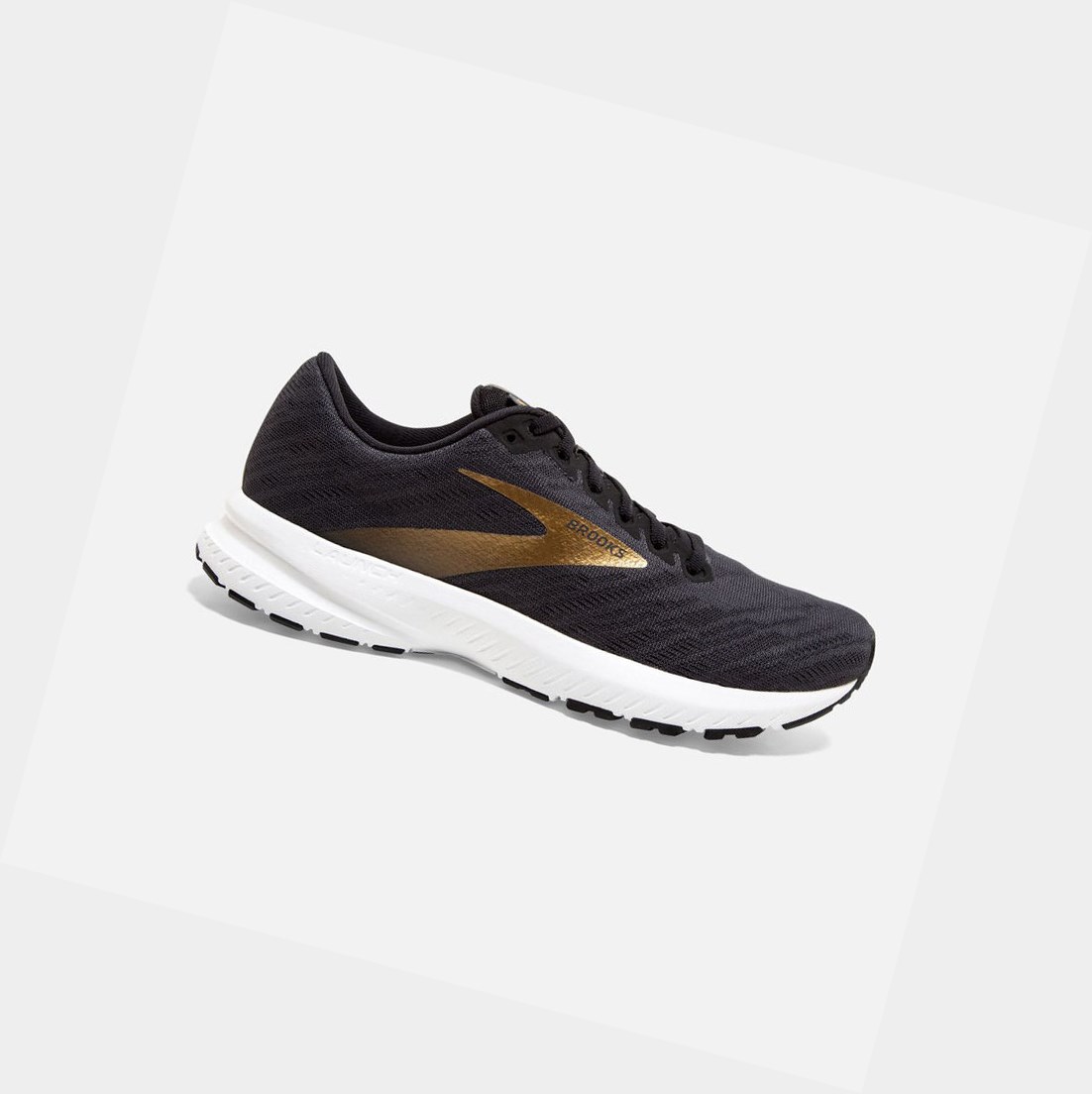 Chaussures Running Route Brooks Launch 7 Noir Doré Homme | XBO-51709230