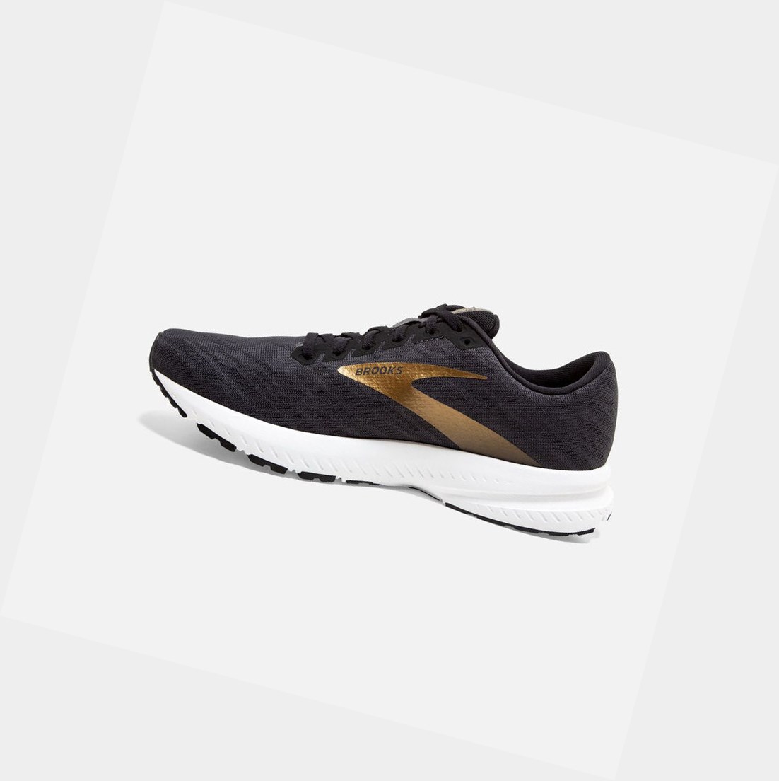 Chaussures Running Route Brooks Launch 7 Noir Doré Homme | XBO-51709230