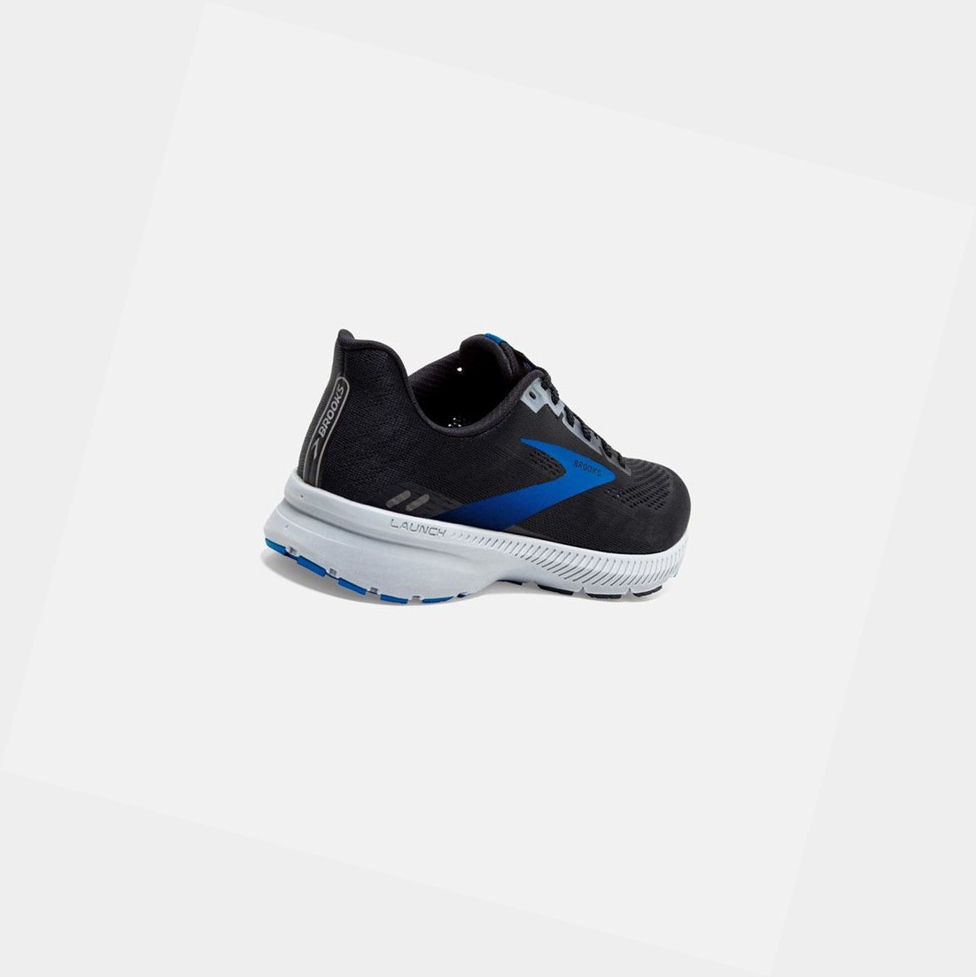 Chaussures Running Route Brooks Launch 8 Noir Grise Bleu Homme | ZMV-88107863