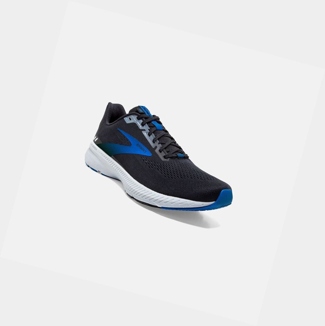 Chaussures Running Route Brooks Launch 8 Noir Grise Bleu Homme | FQL-74512636