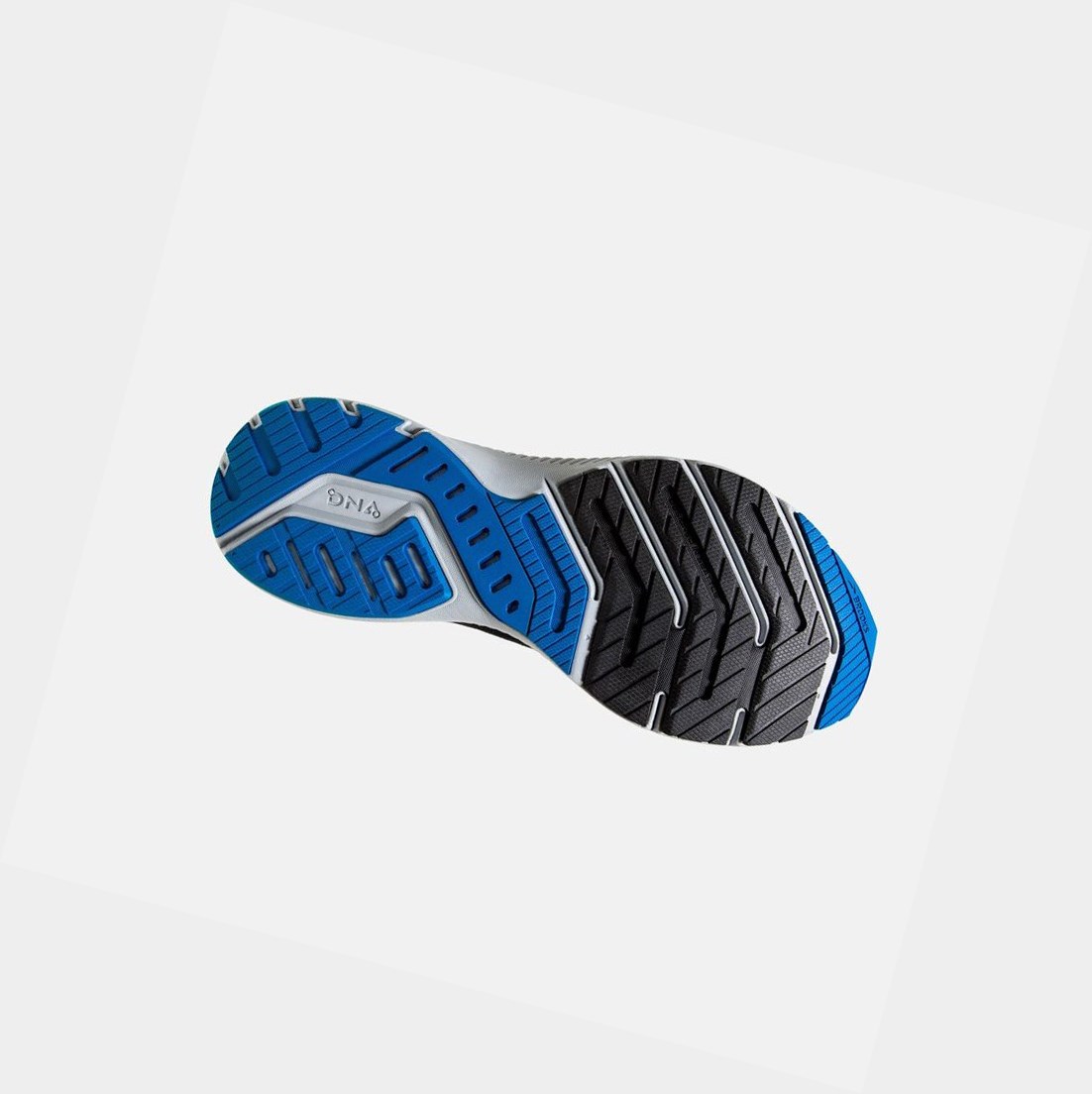 Chaussures Running Route Brooks Launch 8 Noir Grise Bleu Homme | ZMV-88107863