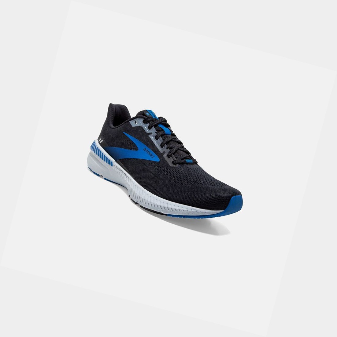 Chaussures Running Route Brooks Launch GTS 8 Noir Grise Bleu Homme | TAE-87010168