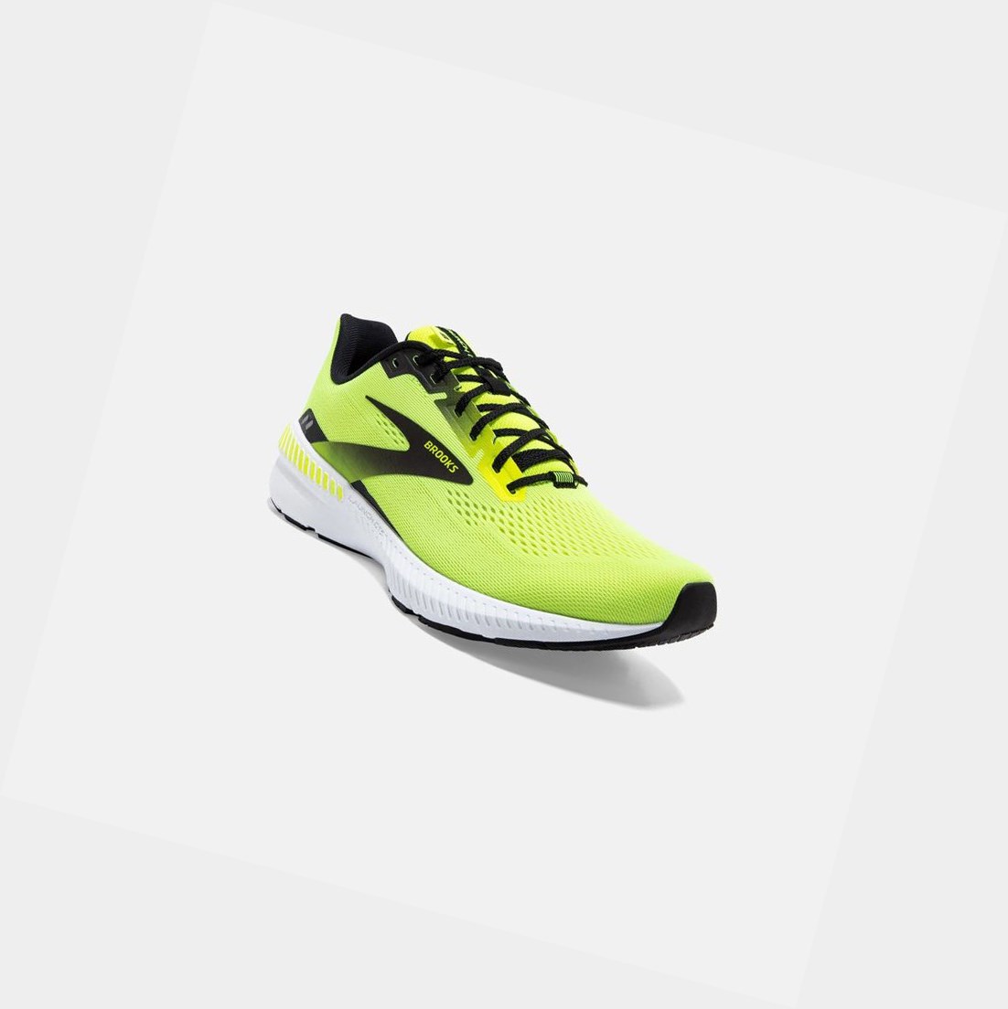 Chaussures Running Route Brooks Launch GTS 8 Noir Blanche Homme | HIV-08460211