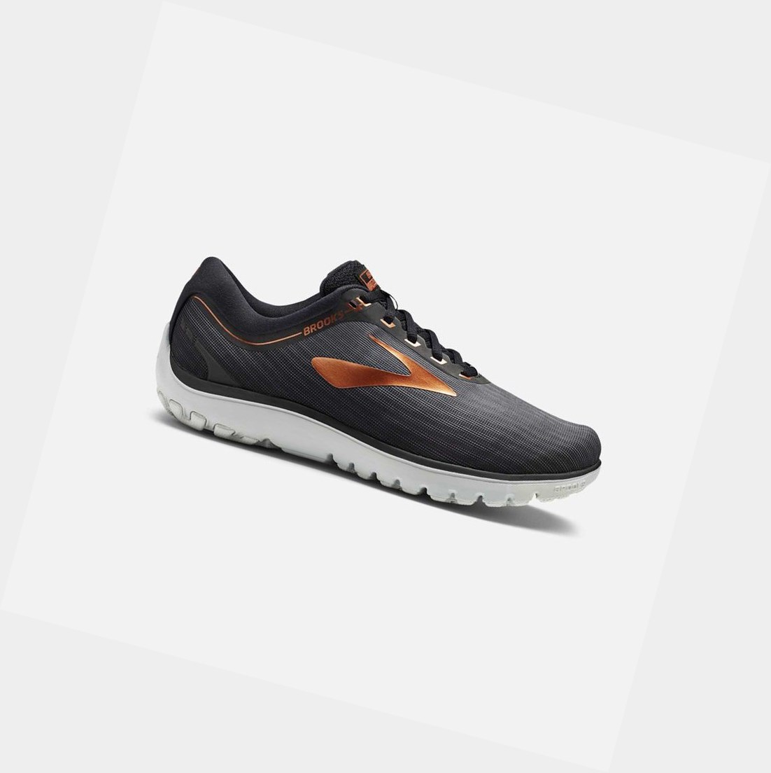 Chaussures Running Route Brooks PureFlow 7 Grise Noir Cuivre Homme | JQR-44564719