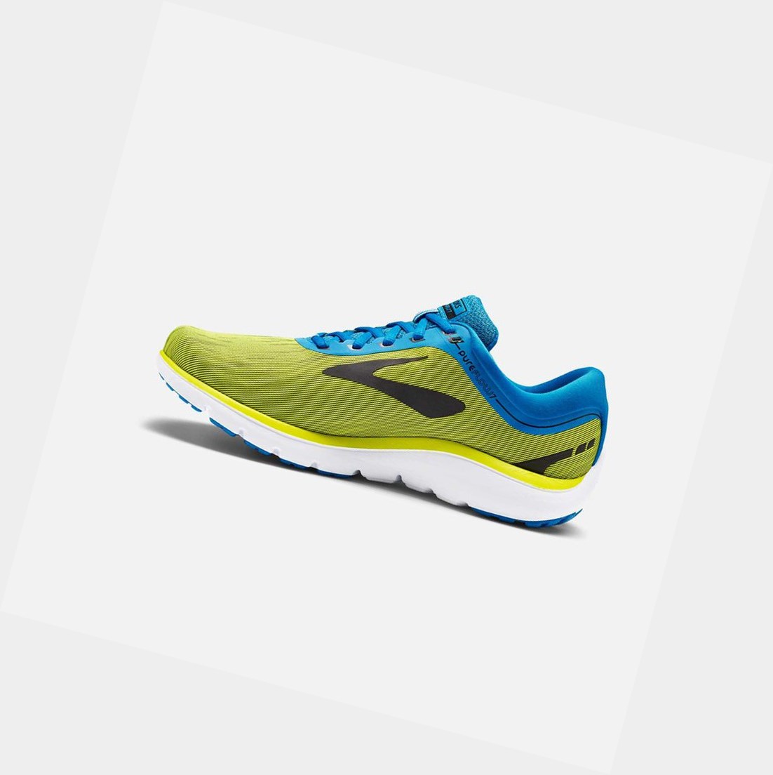 Chaussures Running Route Brooks PureFlow 7 Bleu Noir Homme | DME-47079083