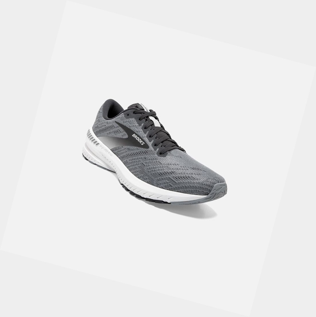 Chaussures Running Route Brooks Ravenna 11 Grise Blanche Homme | SNT-91218014