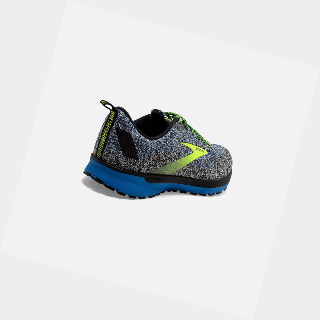 Chaussures Running Route Brooks Revel 4 Noir Bleu Homme | SNP-89612386