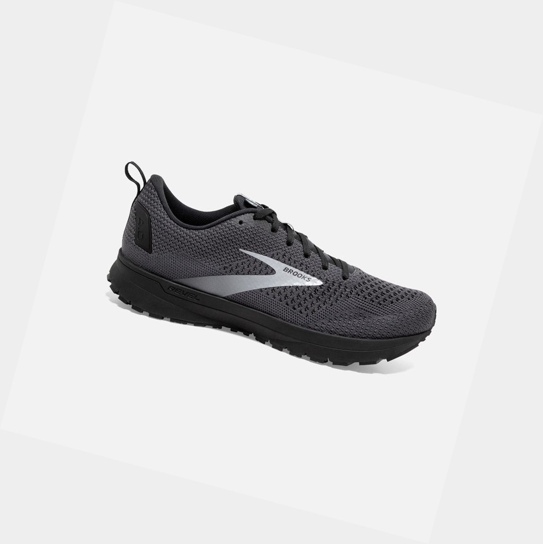 Chaussures Running Route Brooks Revel 4 Noir Grise Homme | LVI-68585222