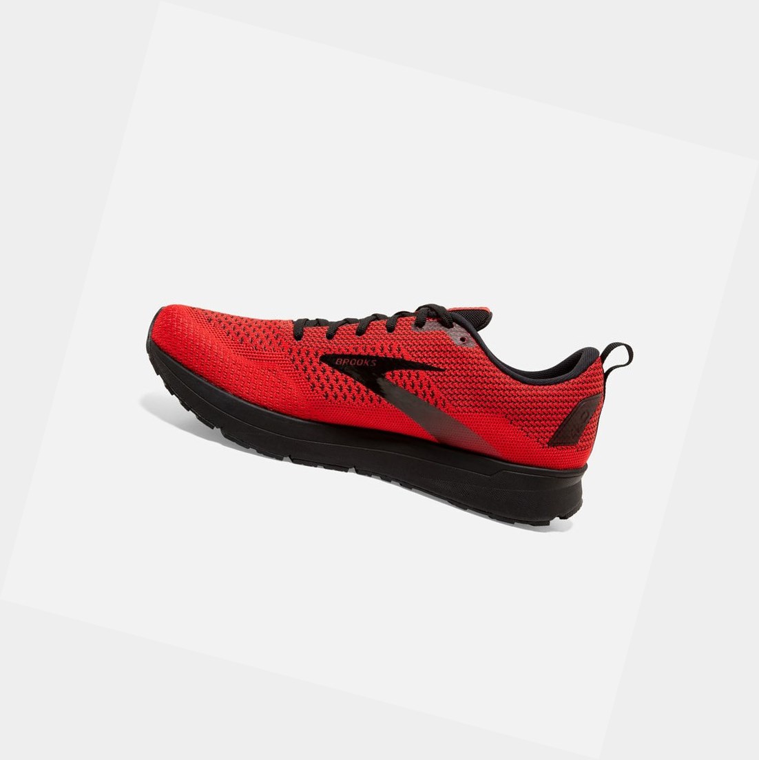 Chaussures Running Route Brooks Revel 4 Rouge Noir Homme | WLA-40924609