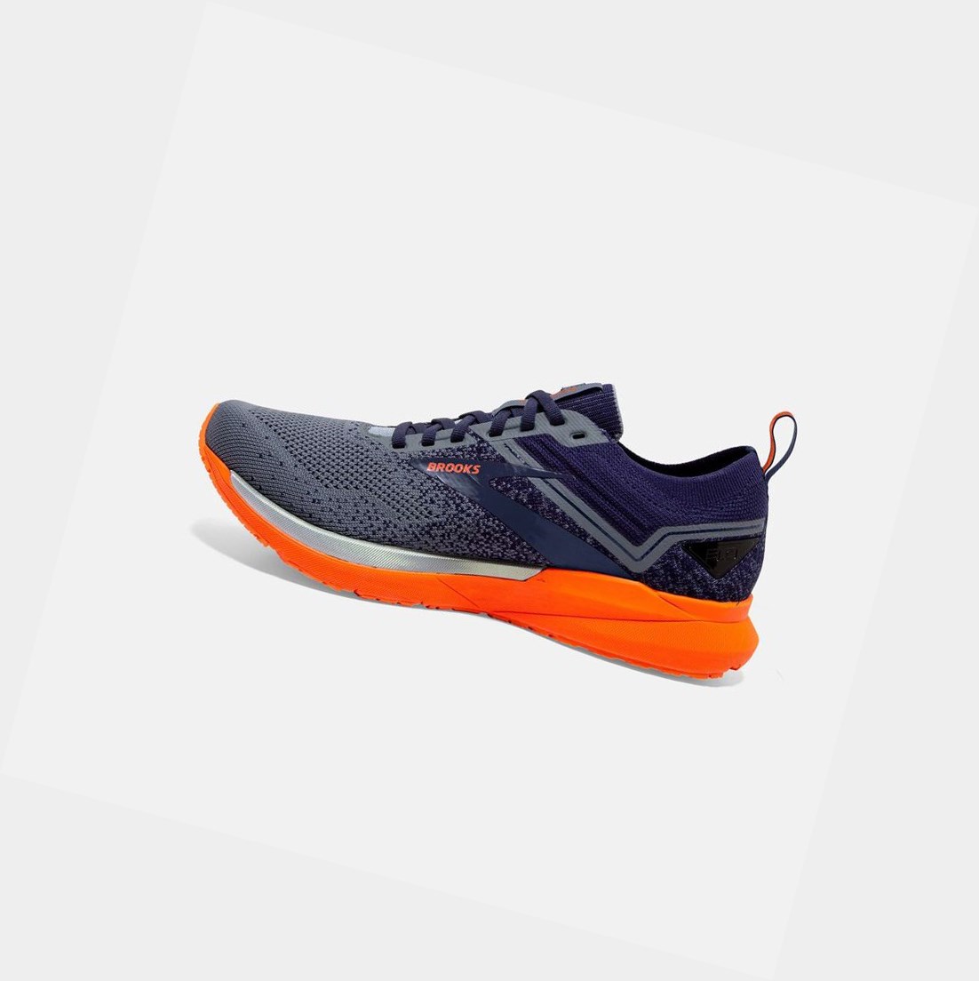 Chaussures Running Route Brooks Ricochet 3 Bleu Marine Grise Homme | UQU-71345155