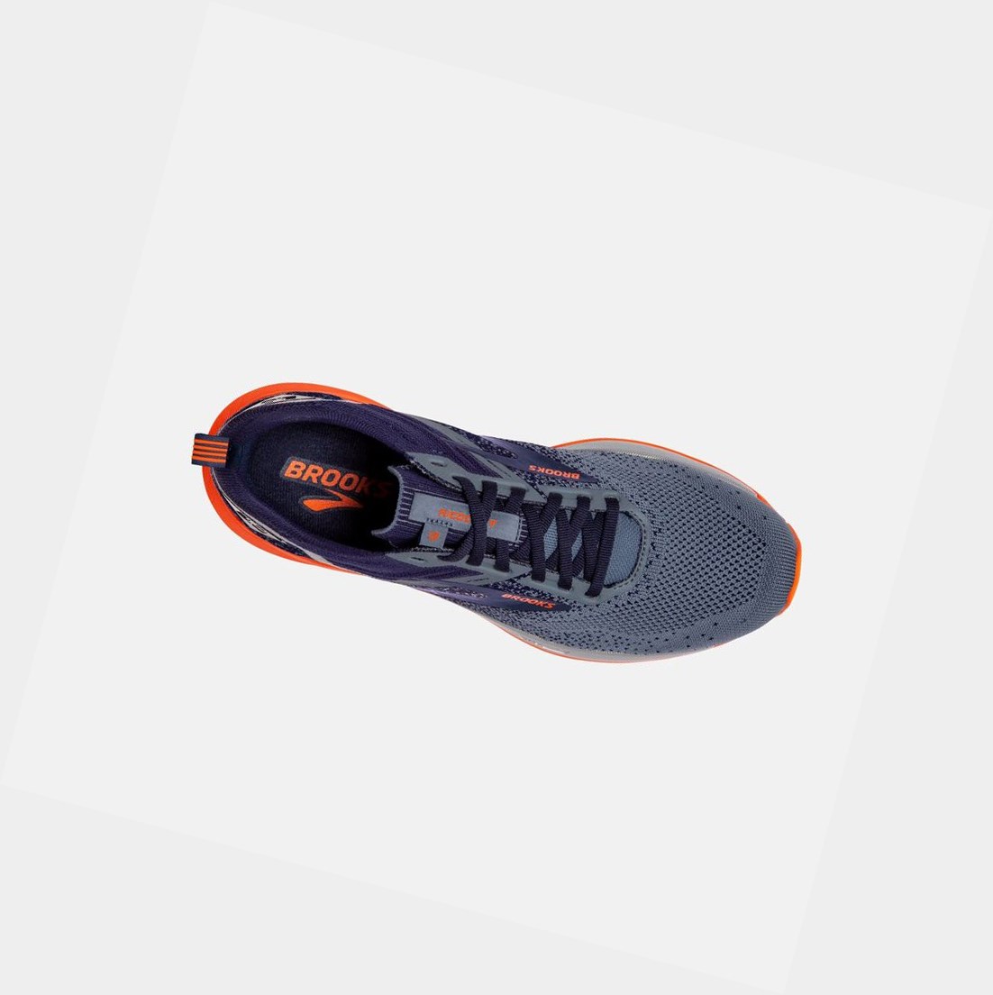 Chaussures Running Route Brooks Ricochet 3 Bleu Marine Grise Homme | UQU-71345155