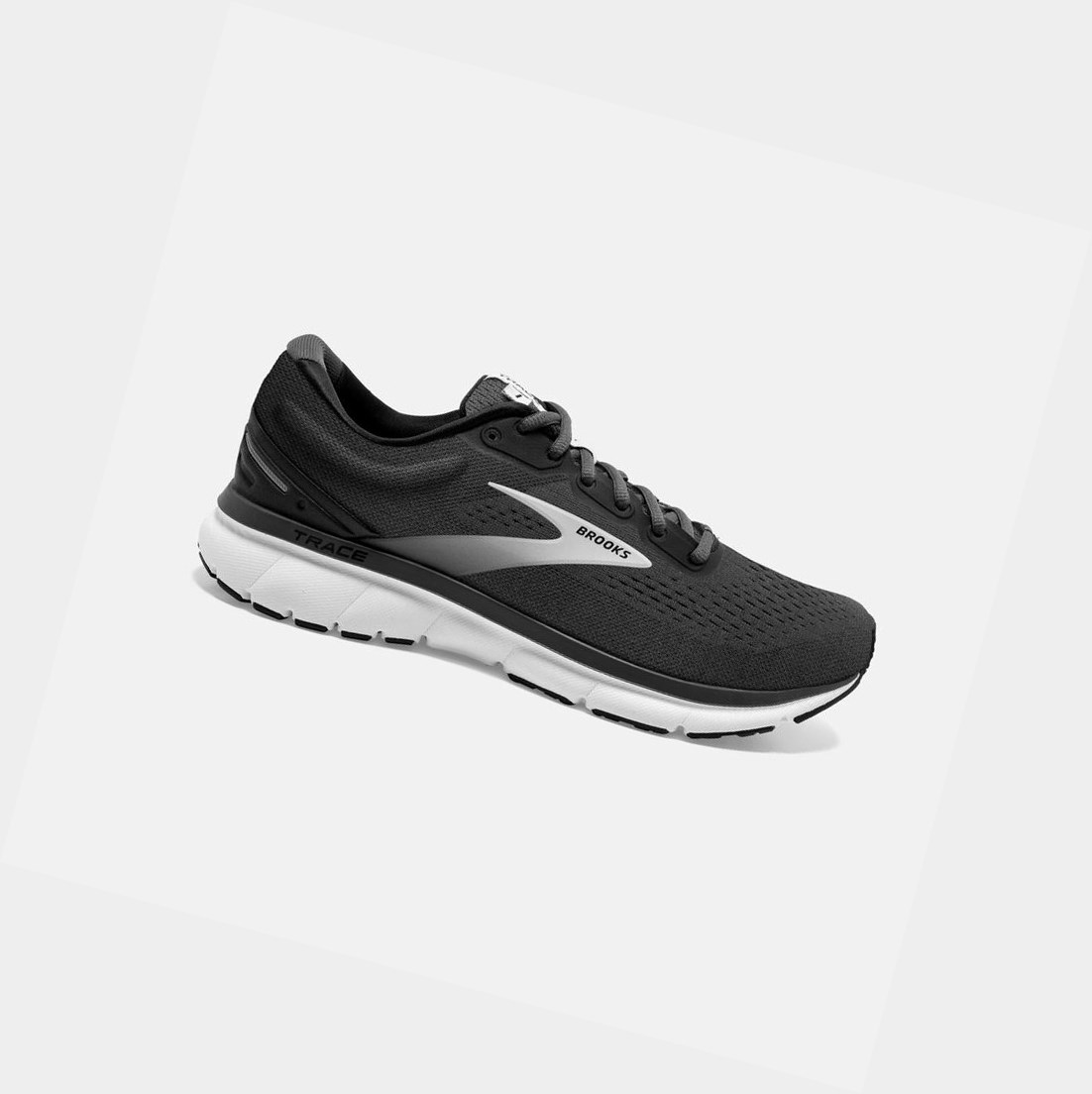 Chaussures Running Route Brooks Trace Noir Grise Homme | FOQ-34974864